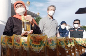 Pemprov Jatim Mendapat Bantuan 50 Ribu Liter Minyak Goreng dari BEST