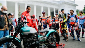 Presiden Jokowi Terima Kunjungan Pembalap MotGP 2022