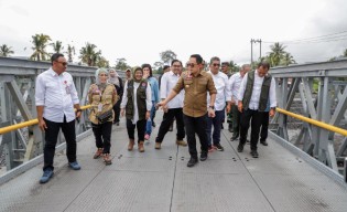 Peresmian Tanggul Sungai Mujur dan Jembatan Mujur II Kelopo Sawit oleh Penjabat Gubernur Jawa Timur