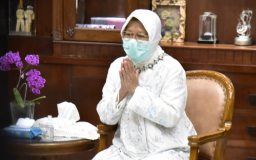 Halal Bihalal Online, Walikota Risma Pesannya Sentuh Anak Muda
