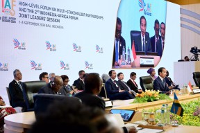 Presiden Jokowi Resmi Membuka Joint Leaders Session HLF MSP dan Indonesia Africa Forum Ke-2 di Bali
