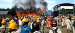 Pabrik Di Halmahera Tengah Terbakar, Diduga Terkait Demo Buruh