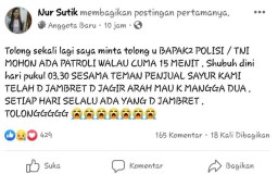 Mohon Pertolongan Bapak Polisi, Patroli Dong Bapak!