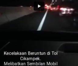 Kecelakaan Beruntun di Tol Cikampek Libatkan Sembilan Mobil