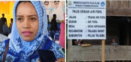 Tak Layak, Gedung PAUD Mekar Air Fofa di Taliabu cuma Berdinding Papan