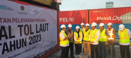 Awal Baik, Muatan Perdana di 2023 Kapal Tol Laut PT PELNI Terisi Penuh