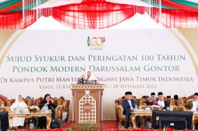 Gubernur Khofifah: Kontribusi Gontor Sangat Besar Dalam Membangun  Peradaban Kemanusiaan
