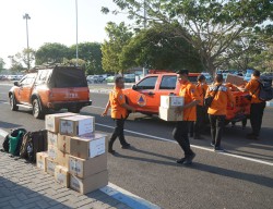 Kabut Asap Kepung Banjarmasin, Pemprov Jatim Kirim Puluhan Ribu Masker dan Relawan BPBD