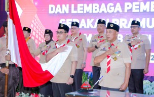 Pj Gubernur Jawa Timur, Adhy Karyono: Peran Pramuka Sangat Membantu Pencapaian target Pembangunan di Jawa Timur
