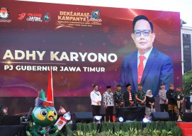 Pj. Gubernur Jatim Adhy Karyono Nyatakan Komitmen Dukung Pilgub Jatim 2024 yang Aman dan Damai