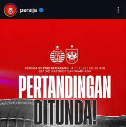 Banjir Rendam Stadion, Laga Persija vs PSIS Resmi Ditunda