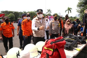 Pemkot Surabaya Gelar Apel hingga Simulasi Penanganan Bencana