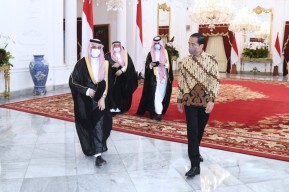 Presiden Jokowi Terima Kunjungan Menlu Arab Saudi