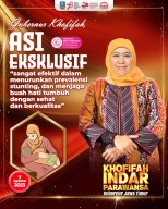 Gubernur Khofifah : Berikan ASI Eksklusif Untuk  Turunkan Stunting Agar Buah Hati  Sehat Berkualitas
