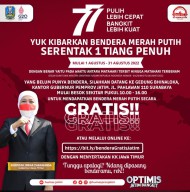 Gubernur Khofifah : Ayo Kibarkan Merah Putih Satu Tiang Penuh