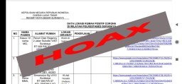 Hoax  Data Pasien Positif Covid-19 Yang Beredar di Whatsapp