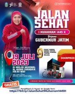 Jalan Sehat Menyambut 1 Muharram 1445 H Bersama Gubernur Khofifah