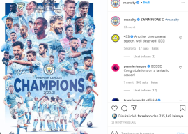 United Kalah dari Leicester, ManCity Juara Liga Inggris