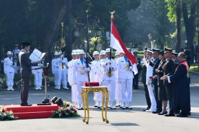 Presiden Jokowi Pimpin Upacara Prasetya Perwira TNI-Polri 2024