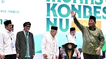 Presiden Prabowo Hadiri Peringatan Harlah Ke-102 NU di Istora Senayan