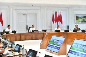Presiden Joko Widodo Pimpin Rapat Terbatas Bahas RAPBN 2025