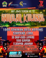 Minggu, Ribuan Seniman Desa Kepung Simpang Lima