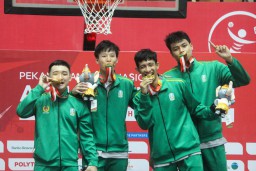 Jawa Timur Raih Medali Emas di Basket 3x3 Putra pada PON XXI Aceh-Sumut