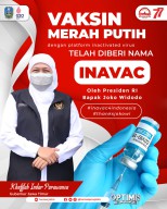 Vaksin Merah Putih  Oleh Presiden Jokowi Resmi Diberi Nama  Inavac