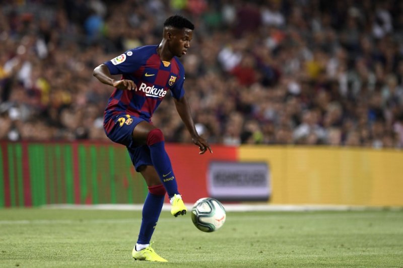 Pemain muda Barcelona Ansu Fati. ant