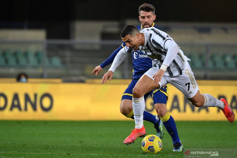 Penyerang Juventus Cristiano Ronaldo. ANT