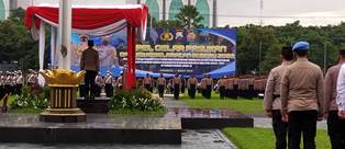 Apel kesiapan Polda Jatim Gelar Operasi Keselamatan Semeru 2022
