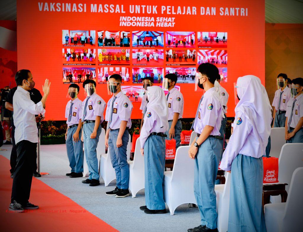 Presiden mengatakan bahwa pemerintah terus berupaya untuk memenuhi kebutuhan vaksin di Tanah Air. ist