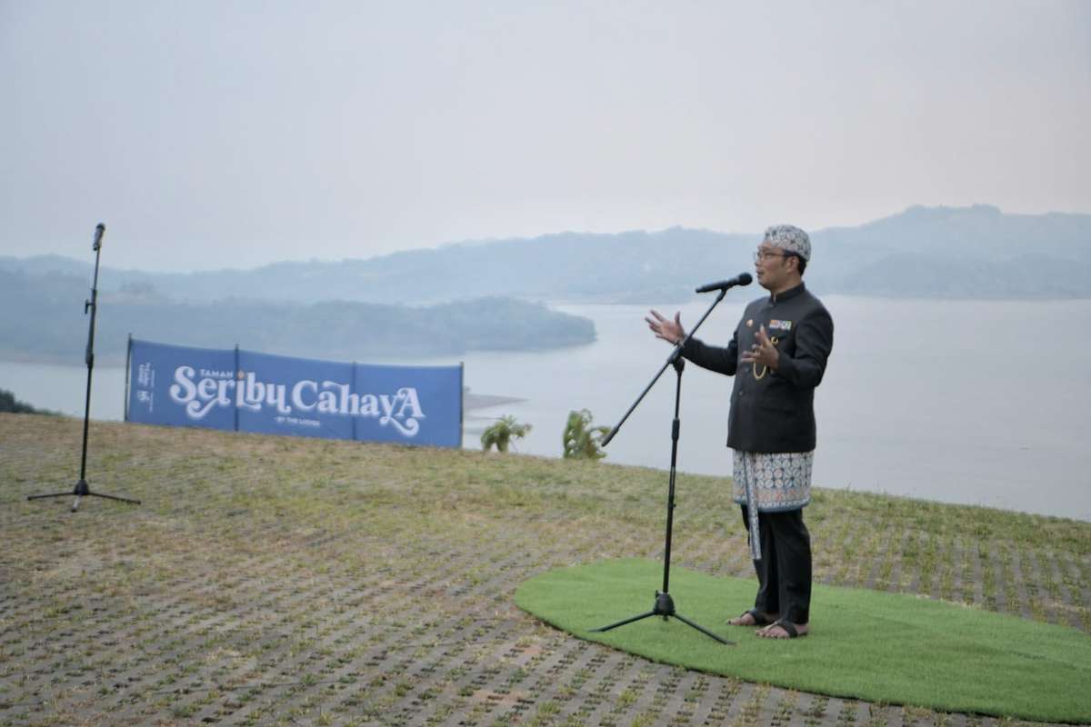  Gubernur Ridwan Kamil kembali meresmikan destinasi wisata baru di kawasan Bendungan Jatigede, Minggu (13/8/2023). 
