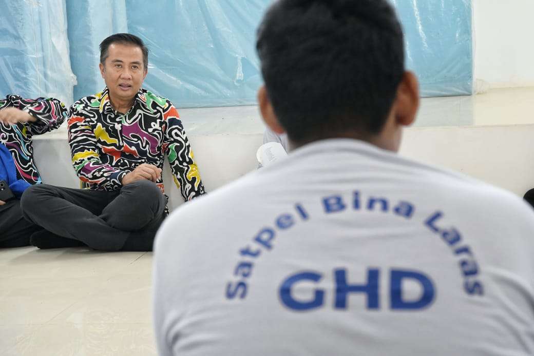 Penjabat (Pj.) Gubernur Jawa Barat, Bey Machmudin, meresmikan Gedung Satuan Pelayanan (Satpel) Bina Laras yang berada di bawah UPTD Pusat Pelayanan Sosial Griya Harapan Difabel Dinas Sosial  Jawa Barat. 