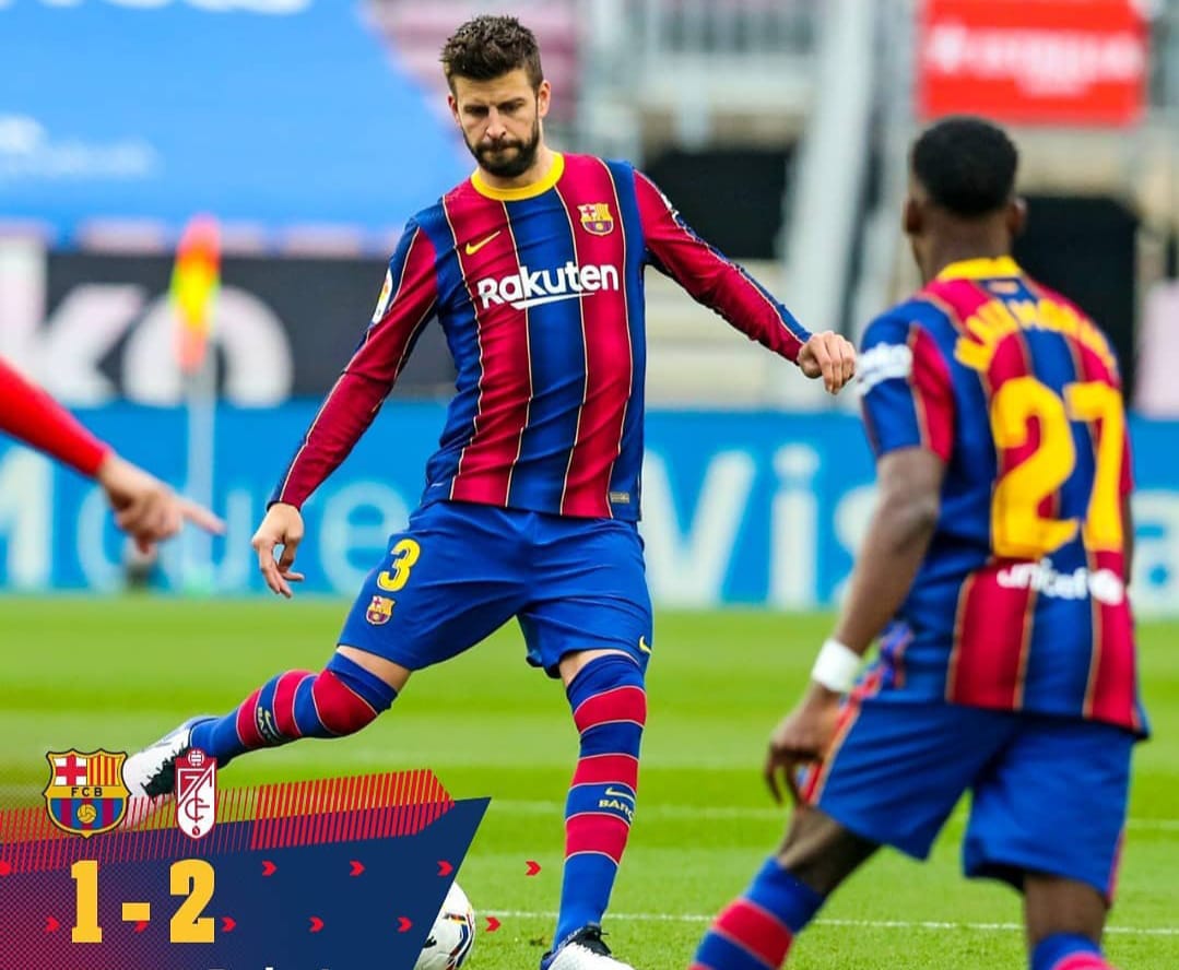 Barcelona Takluk  dari Granda 1-2 di Kandang