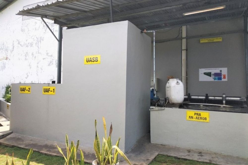 Pengolahan limbah yang dikembangkan balai Kemenperin. (FOTO: HMP/Kementerian Perindustrian)
