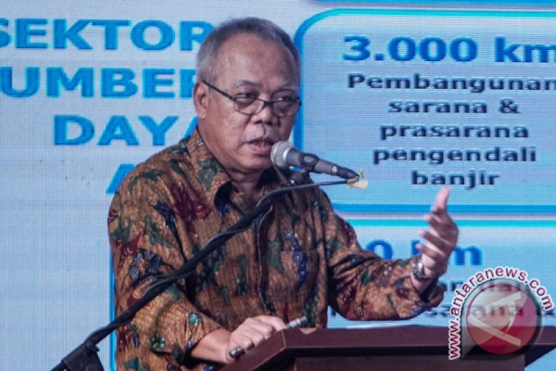 Menteri PUPR, Basuki Hadimulyono (ANTARA FOTO/Hendra Nurdiyansya)