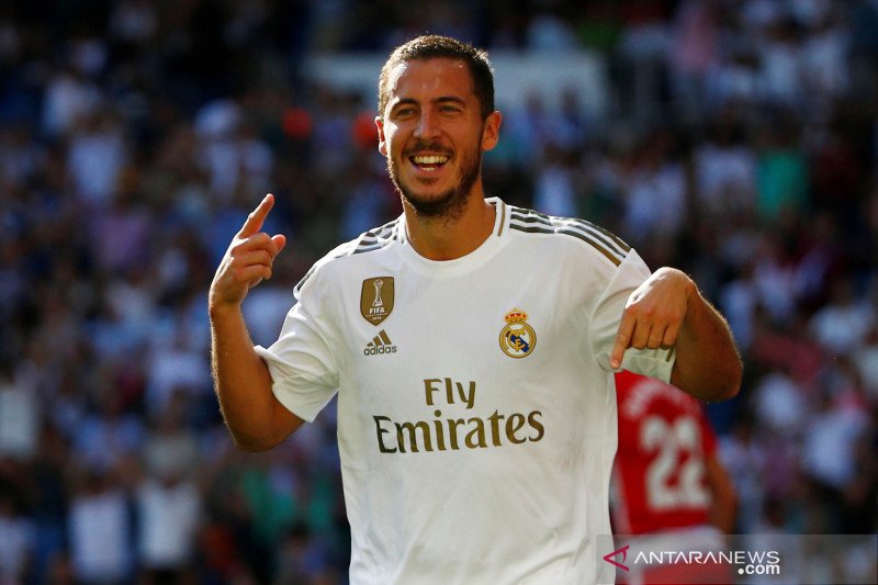Penyerang Madrid Eden Hazard. ant