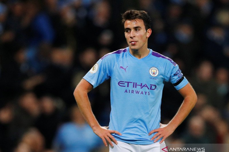 Bek Manchester City asal Spanyol Eric Garcia.(REUTERS/PHIL NOBLE)

