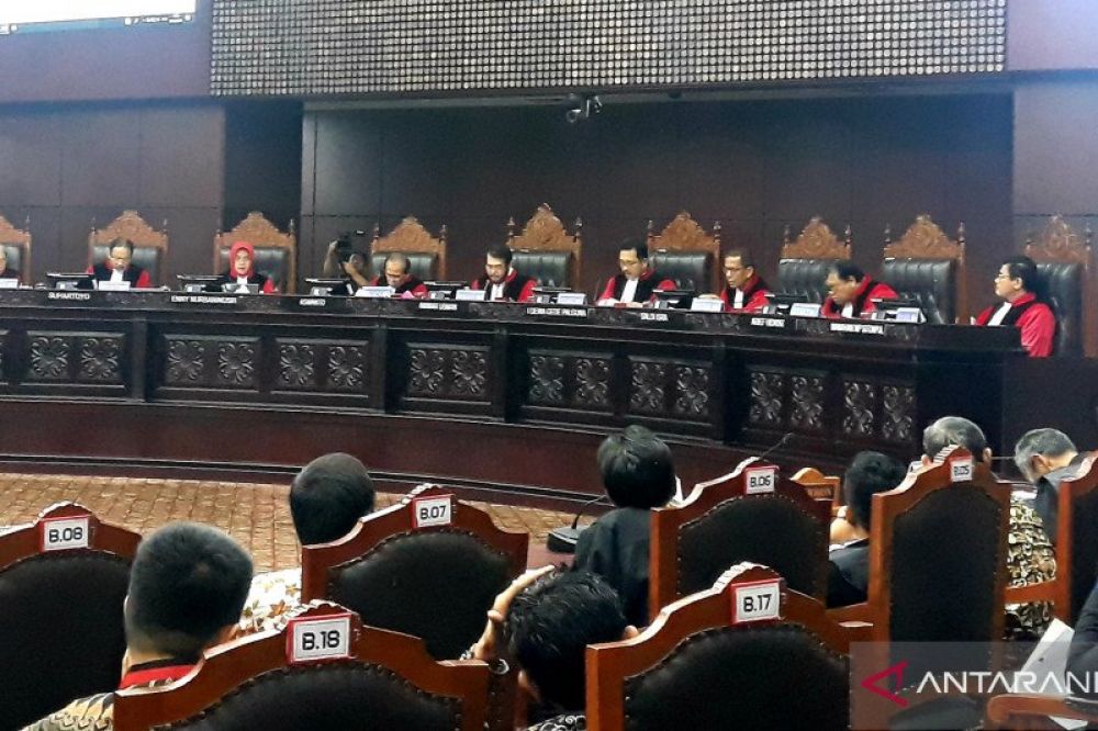 Suasana sidang pleno Mahkamah Konstitusi (ANTARA/Dyah Dwi). ANTARA