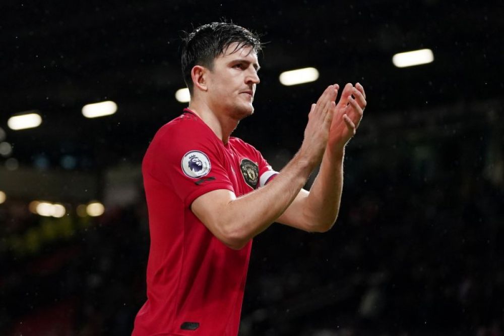 Kapten Manchester United Harry Maguire. REUTERS/Jon Super