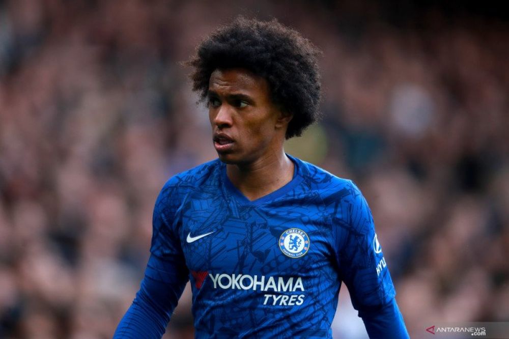 SEGERA KELUAR: Willian kemungkinan tidak perpanjang kontrak di Chelsea.(PA Images via Reuters Connect/Adam Davy