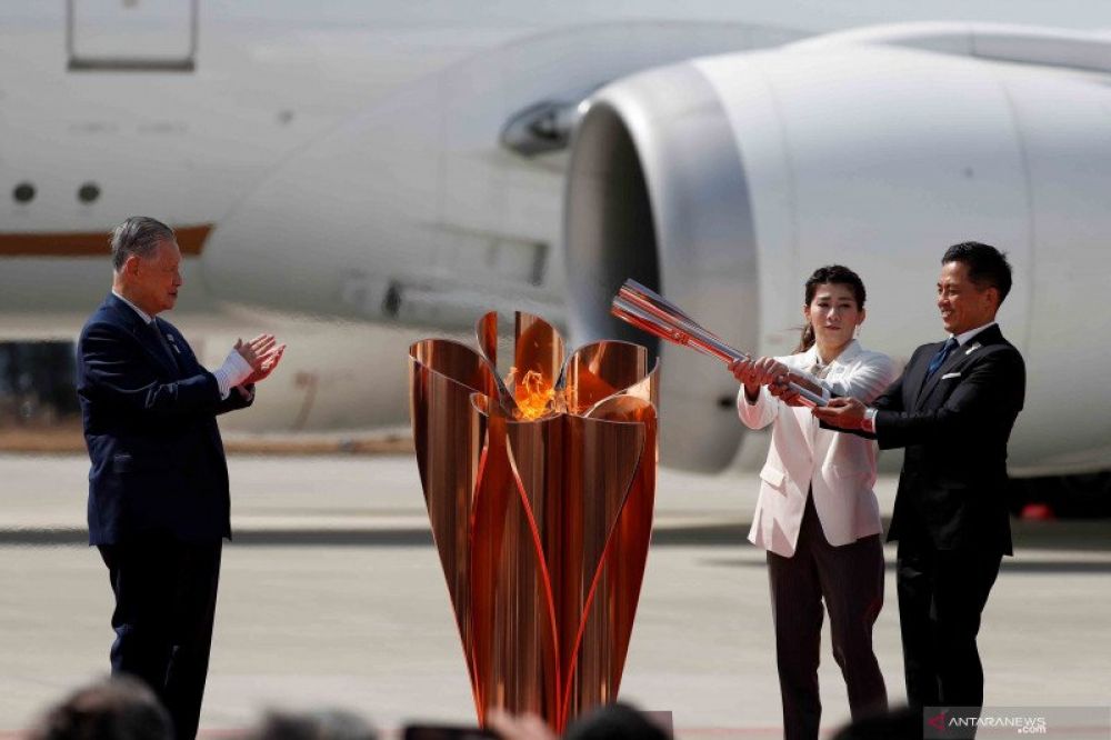 Upacara Penempatan Api Olimpiade Tokyo 2020 Berlangsung Sepi