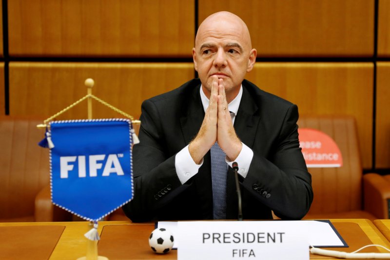 Presiden FIFA Gianni Infantino. REUTERS/Leonhard Foeger/File Photo