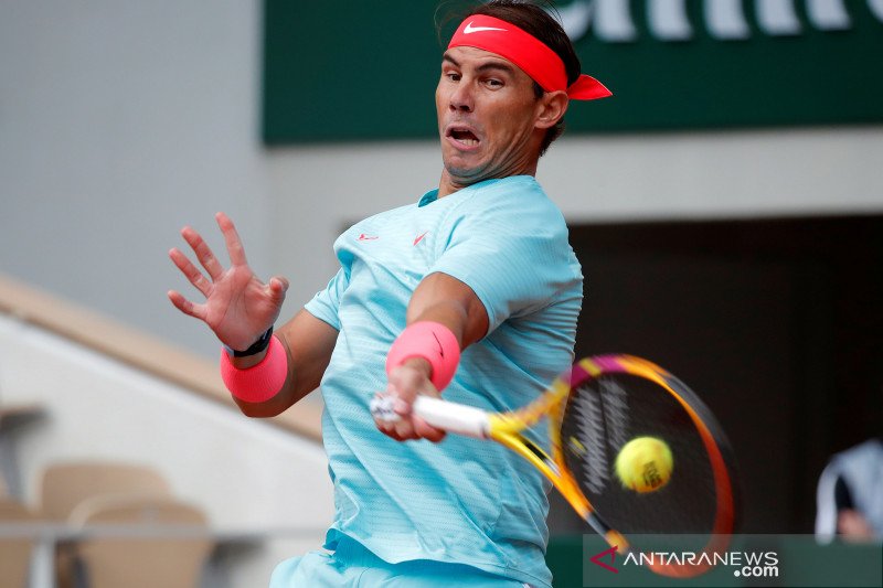 Rafael Nadal. ANTARA FOTO/REUTERS/Charles Platiau/foc.