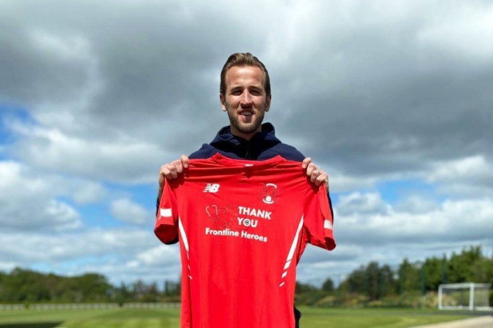 Striker Tottenham Hotspurs Harry Kane. ANTARA