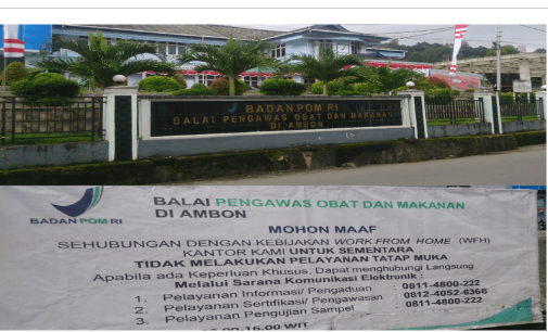 Kantor BPOM Ambon. HMP/BOY