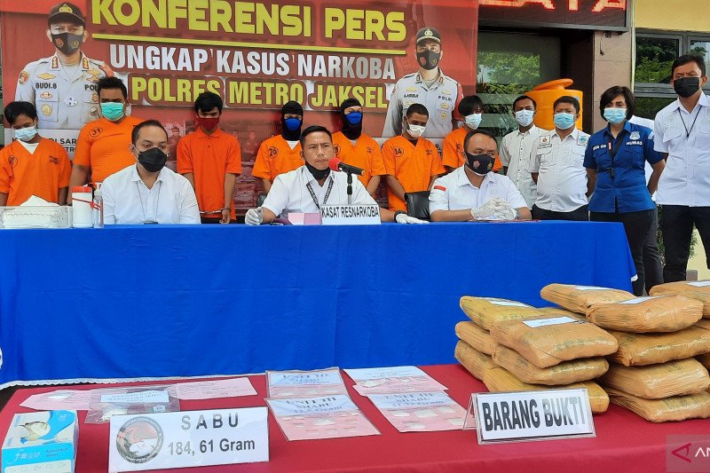 Pelaku Penyalahgunaan Narkotika Dibekuk Polres Metro Jakarta Selatan