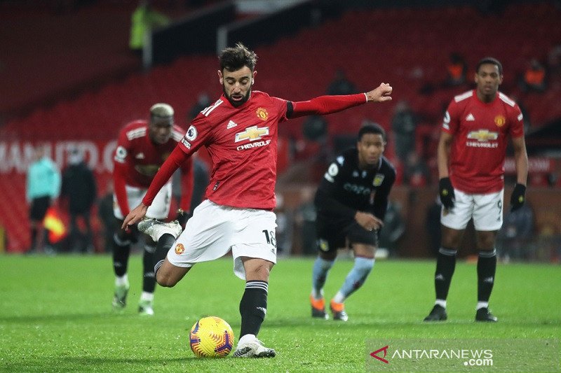 Gelandang MU Bruno Fernandes. ANT