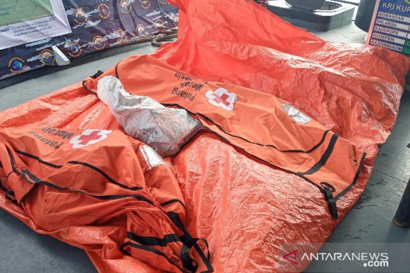 Tim penyelam Dinas Penyelamatan Bawah Air atau Dislambair TNI AL temukan serpihan pesawat,  barang-barang pribadi, dan jasad korban pesawat Sriwijaya Air SJ 182 di perairan Kepulauan Seribu, DKI Jakarta pada Selasa (12/1/2021). ANTARA/Aji Cakti
